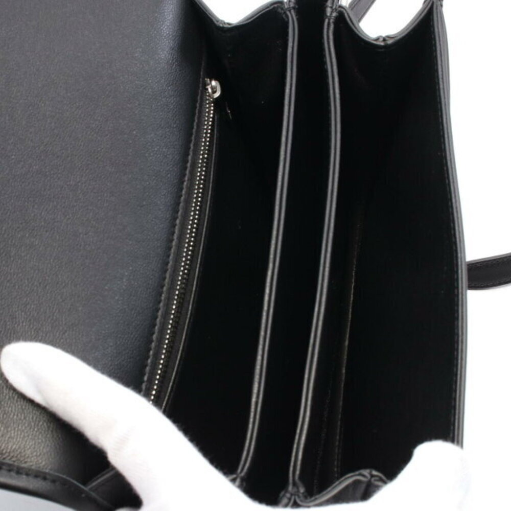 Celine Triomphe Shoulder Bag Leather Black - Picture 3 of 4